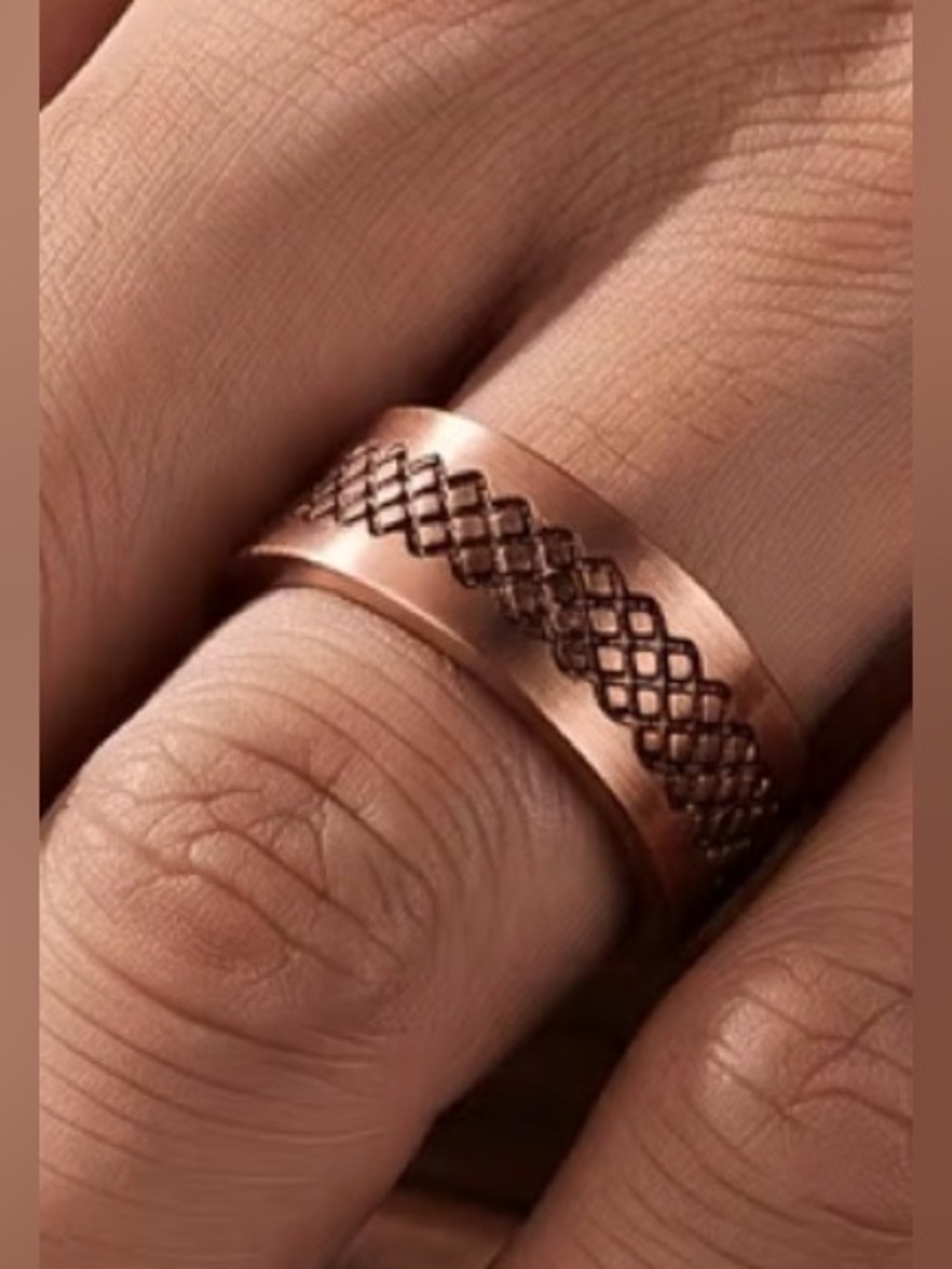 Western Ring Copper Tone Celtic Pattern Ring